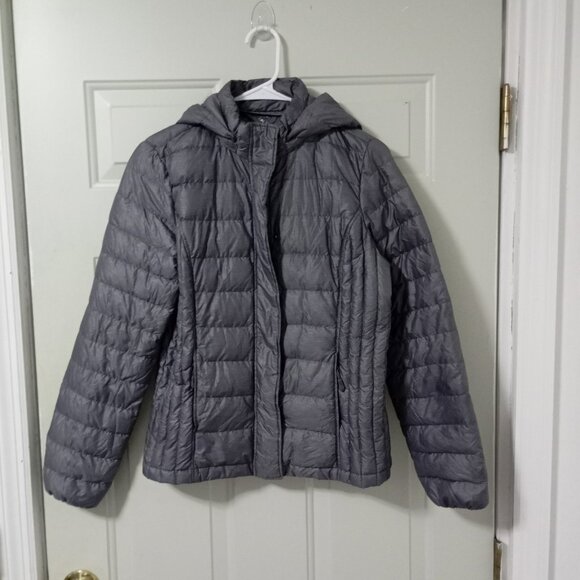 32° DEGREES HEAT WOMENS FULL ZIP INSULATED GRAY PUFFER DOWN JACKET COAT SIZE S. - Picture 1 of 15
